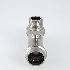 Тройник VALTEC с нар.р. нерж. сталь 42х1