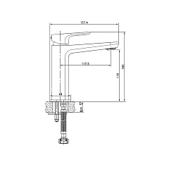Смеситель для раковины Cersanit NATURE, хром