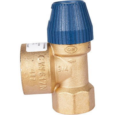 Клапан предохранительный Stout для систем водоснабжения 10 бар 3/4 дюйма x 1 дюйм