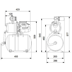 Насосная станция Grundfos JP 5-48 PT-H