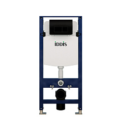 Комплект IDDIS 2 в 1: инсталляция и клавиша смыва, Optima Home, черный