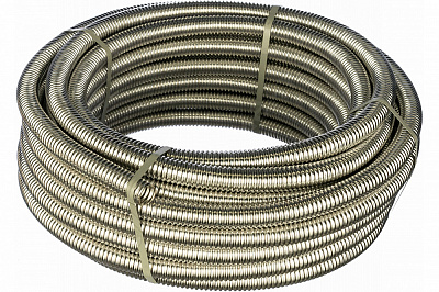 Труба отожженная гофрированная из нержавеющей стали Stahlmann SS304 25А