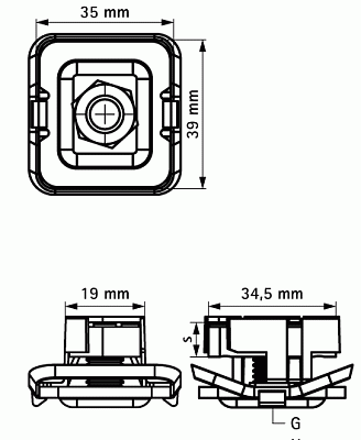 Монтажная гайка Walraven BIS RapidStrut Монтажная гайка G2 (BUP1000) M8