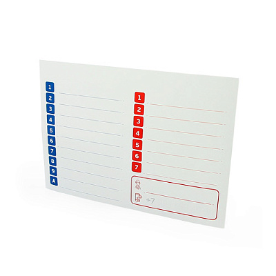 Комплект маркировочных наклеек UNI-FITT Универсальные (2 листа)