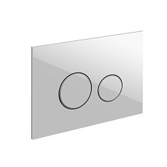 Кнопка смыва Cersanit TWINS для LINK PRO/VECTOR/LINK/HI-TEC стекло белый