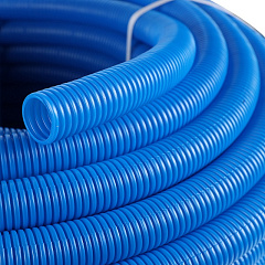 Труба гофрированная ПНД Stout цвет синий, наружным диаметром 28 мм для труб диаметром 20 мм