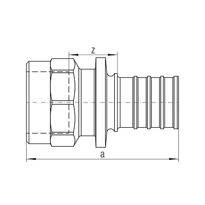 Переходник Rehau с внутренней резьбой 25-Rp 3/4 RX