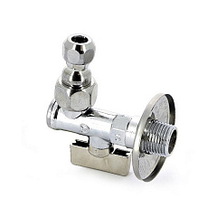 Кран шаровой Bugatti MINNESOTA 875 угловой для смесителей с фильтром и шарнирным соединением, 1/2 x 10мм, хромированный
