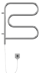 Электрический полотенцесушитель Terminus Электро 25 F-обр 500х500 поворотный