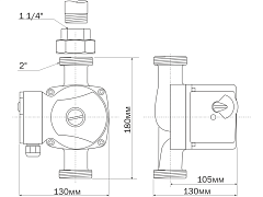Циркуляционный насос Aquario AC 324-180