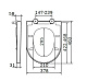 Крышка-сиденье для унитаза AM.PM Awe C117852WH