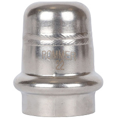 Заглушка Rommer ВПр, 22, нержавеющая сталь