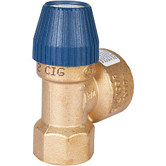 Клапан предохранительный Stout для систем водоснабжения 10 бар 3/4 дюйма x 1 дюйм