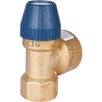 Клапан предохранительный Stout для систем водоснабжения 10 бар 3/4 дюйма x 1 дюйм