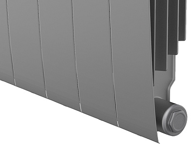 Биметаллический секционный радиатор отопления Royal Thermo Biliner Satin Silver 500 / 4 секции
