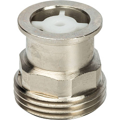 Разъемное соединение Stout с плоским уплотнением, никелированное 3/4, SDG-0019-010020