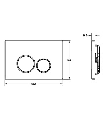 Комплект инсталляции РЕХАУ NOVAFLOW с панелью смыва NOVA ORB 001 круглые клавиши, пластик, белый, глянцевый (19101051001)