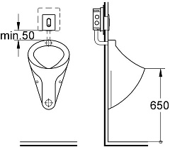 Кнопка смыва Grohe Arena Cosmopolitan 38857P00 для писсуара