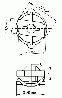 Монтажная гайка Walraven BIS RapidRail М8