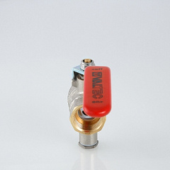 Кран шаровой VALTEC для подключения датчика температуры, 1