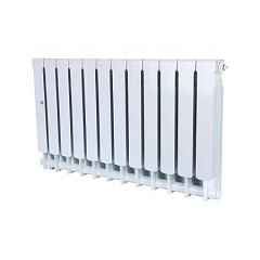 Биметаллический секционный радиатор отопления Stout Space Ventil 500 / 12 секций (нижнее правое)