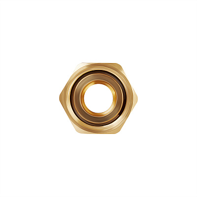 Переход с накидной гайкой на плоское уплотнение HOOBS , 16 x 2,2-G1/2