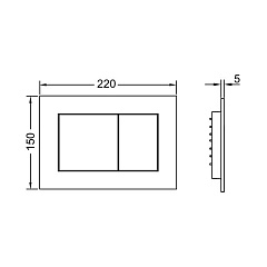Комплект инсталляции TECE TECEbase 2.0 с панелью смыва TECEnow белая