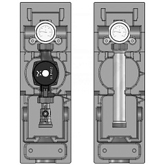 Насосная группа Meibes V-UK 1 1/4 без насоса, без смесителя, подающая линия слева
