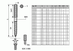 Винт-шуруп Walraven BIS Torx М8 х 50 мм