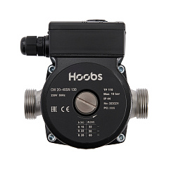 Циркуляционный насос HOOBS CW 20-40SN 130мм 65Вт 1x230В 50Гц (корпус нерж.сталь) (с гайками)