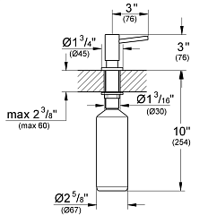 Дозатор для жидкого мыла Grohe Cosmopolitan 40535000