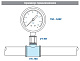 Тройник VALTEC переходной 1 1/4 х 1/2 х 1 1/4 внутренняя, никелированная латунь