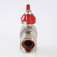 Кран шаровой VALTEC угловой с накидной гайкой и внутренней резьбой 1 х 1