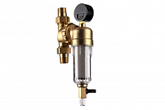 Фильтр Гейзер Бастион 312 - 3/4 с поворотным механизмом и манометром