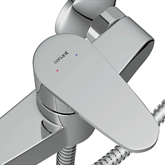 Смеситель для ванны/душа Cersanit CARI, на стену, без излива, душевая лейка