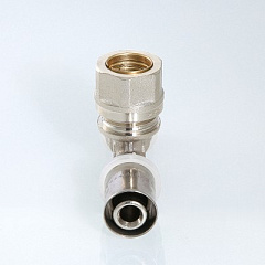 Тройник пресс VALTEC 20x16мм с переходом на обжим 15мм