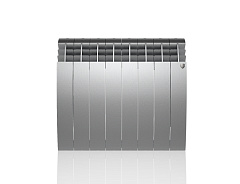Биметаллический секционный радиатор отопления Royal Thermo Biliner Satin Silver 500 / 8 секций