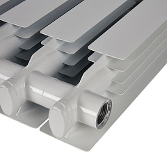 Алюминиевый секционный радиатор отопления Stout Alpha 350 / 8 секций