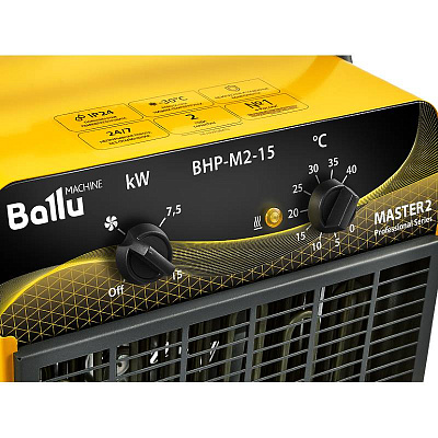 Электрическая тепловая пушка Ballu BHP-M2-15, MASTER2, прямоугольная, профессиональная