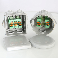 Разветвитель VALTEC 6-ти канальный (M-bus,RS-485, IP55, квадратный корпус)