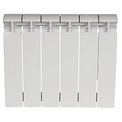 Биметаллический секционный радиатор отопления Stout Alpha 350 / 6 секций