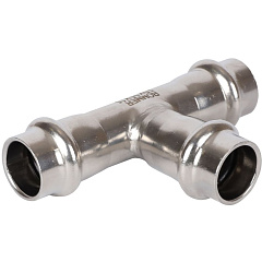 Тройник Rommer равнопроходной 15, ВПр, нержавеющая сталь