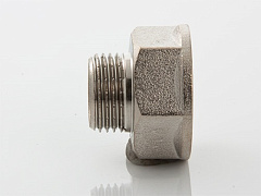 Переходник VALTEC 3/8 х 1/4 внутренняя-наружная резьба, никелированная латунь