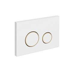 Кнопка смыва Cersanit TWINS для LINK PRO/VECTOR/LINK/HI-TEC пластик белый матовый с рамкой