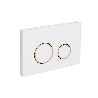 Кнопка смыва Cersanit TWINS для LINK PRO/VECTOR/LINK/HI-TEC пластик белый матовый с рамкой