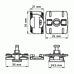 Адаптер Walraven starQuick для профиля Rail и Strut