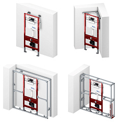 Застенный модуль TECE TECEprofil Uni 2.0 для унитазов-биде, высота 1120 мм