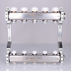 Блок коллекторный VALTEC с ручн. регулир. клап.1х9 вых Евроконус 3/4