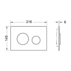 Комплект инсталляции TECE TECEbase 2.0 с панелью смыва TECEloop хром глянцевый