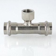 Тройник VALTEC из нержавеющей стали, внутренняя резьба 54 x 1 1/4